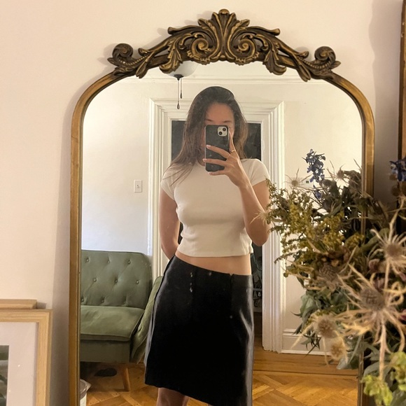 COS black satin mini skirt - Picture 3 of 3